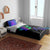 Neon Dartboard Darts Bedding Set with Colorful Target and Psychedelic Swirl Pattern - Wonder Print Shop