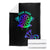 Neon Dartboard Darts Blanket with Colorful Target and Psychedelic Swirl Pattern - Wonder Print Shop