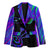 Neon Dartboard Darts Blazer with Colorful Target and Psychedelic Swirl Pattern - Wonder Print Shop