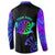 Neon Dartboard Darts Button Sweatshirt with Colorful Target and Psychedelic Swirl Pattern - Wonder Print Shop