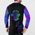 Neon Dartboard Darts Button Sweatshirt with Colorful Target and Psychedelic Swirl Pattern - Wonder Print Shop