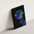 Neon Dartboard Darts Canvas Wall Art with Colorful Target and Psychedelic Swirl Pattern - Wonder Print Shop