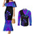 Neon Dartboard Darts Couples Matching Mermaid Dress and Long Sleeve Button Shirt with Colorful Target and Psychedelic Swirl Pattern - Wonder Print Shop
