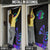 Neon Dartboard Darts Door Cover with Colorful Target and Psychedelic Swirl Pattern - Wonder Print Shop