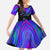 Neon Dartboard Darts Family Matching Summer Maxi Dress and Hawaiian Shirt with Colorful Target and Psychedelic Swirl Pattern - Wonder Print Shop