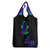 Neon Dartboard Darts Grocery Bag with Colorful Target and Psychedelic Swirl Pattern - Wonder Print Shop