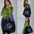 Neon Dartboard Darts Grocery Bag with Colorful Target and Psychedelic Swirl Pattern - Wonder Print Shop