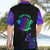 Neon Dartboard Darts Hawaiian Shirt with Colorful Target and Psychedelic Swirl Pattern - Wonder Print Shop