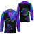 Neon Dartboard Darts Hockey Jersey with Colorful Target and Psychedelic Swirl Pattern - Wonder Print Shop