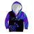 Neon Dartboard Darts Kid Hoodie with Colorful Target and Psychedelic Swirl Pattern - Wonder Print Shop