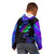 Neon Dartboard Darts Kid Hoodie with Colorful Target and Psychedelic Swirl Pattern - Wonder Print Shop