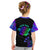 Neon Dartboard Darts Kid T Shirt with Colorful Target and Psychedelic Swirl Pattern - Wonder Print Shop