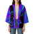 Neon Dartboard Darts Kimono with Colorful Target and Psychedelic Swirl Pattern - Wonder Print Shop