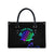 Neon Dartboard Darts Leather Bag with Colorful Target and Psychedelic Swirl Pattern - Wonder Print Shop