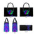 Neon Dartboard Darts Leather Bag with Colorful Target and Psychedelic Swirl Pattern - Wonder Print Shop
