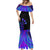 Neon Dartboard Darts Mermaid Dress with Colorful Target and Psychedelic Swirl Pattern - Wonder Print Shop
