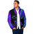 Neon Dartboard Darts Padded Jacket with Colorful Target and Psychedelic Swirl Pattern - Wonder Print Shop