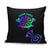 Neon Dartboard Darts Pillow Cover with Colorful Target and Psychedelic Swirl Pattern - Wonder Print Shop