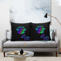 Neon Dartboard Darts Pillow Cover with Colorful Target and Psychedelic Swirl Pattern - Wonder Print Shop