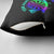 Neon Dartboard Darts Pillow Cover with Colorful Target and Psychedelic Swirl Pattern - Wonder Print Shop