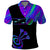 Neon Dartboard Darts Polo Shirt with Colorful Target and Psychedelic Swirl Pattern - Wonder Print Shop