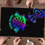 Neon Dartboard Darts Puzzle with Colorful Target and Psychedelic Swirl Pattern - Wonder Print Shop