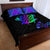 Neon Dartboard Darts Quilt Bed Set with Colorful Target and Psychedelic Swirl Pattern - Wonder Print Shop