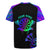 Neon Dartboard Darts Rugby Jersey with Colorful Target and Psychedelic Swirl Pattern - Wonder Print Shop