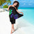 Neon Dartboard Darts Sarong with Colorful Target and Psychedelic Swirl Pattern - Wonder Print Shop