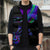 Neon Dartboard Darts Sleeveless Puffer Jacket with Colorful Target and Psychedelic Swirl Pattern - Wonder Print Shop