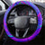 Neon Dartboard Darts Steering Wheel Cover with Colorful Target and Psychedelic Swirl Pattern - Wonder Print Shop