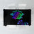 Neon Dartboard Darts Tablecloth with Colorful Target and Psychedelic Swirl Pattern - Wonder Print Shop