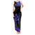 Neon Dartboard Darts Tank Maxi Dress with Colorful Target and Psychedelic Swirl Pattern - Wonder Print Shop