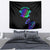 Neon Dartboard Darts Tapestry with Colorful Target and Psychedelic Swirl Pattern - Wonder Print Shop