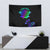 Neon Dartboard Darts Tapestry with Colorful Target and Psychedelic Swirl Pattern - Wonder Print Shop