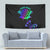 Neon Dartboard Darts Tapestry with Colorful Target and Psychedelic Swirl Pattern - Wonder Print Shop