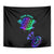 Neon Dartboard Darts Tapestry with Colorful Target and Psychedelic Swirl Pattern - Wonder Print Shop