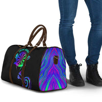 Neon Dartboard Darts Travel Bag with Colorful Target and Psychedelic Swirl Pattern - Wonder Print Shop