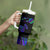 Neon Dartboard Darts Tumbler With Handle with Colorful Target and Psychedelic Swirl Pattern - Wonder Print Shop