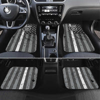 Grunge American Flag Darts Car Mats with Dartboard Target and Black White Stars - Wonder Print Shop