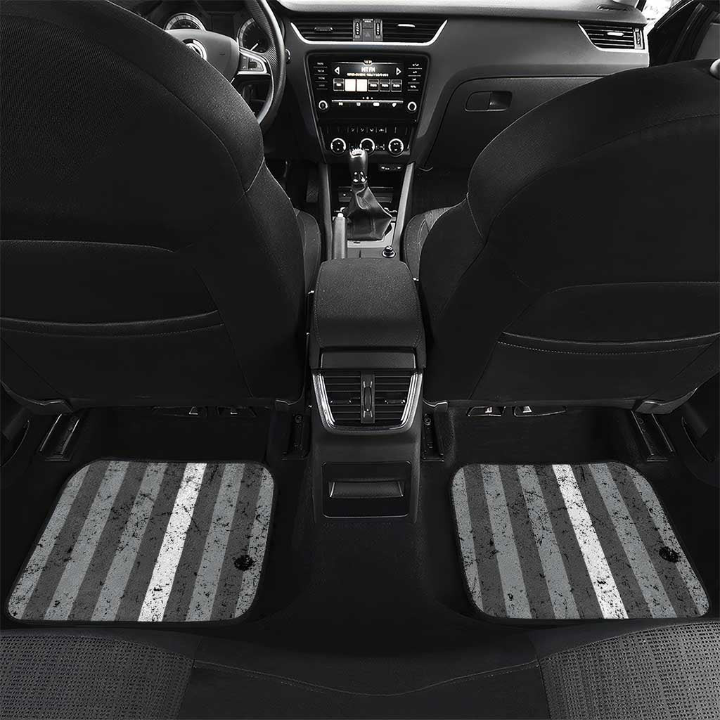 Grunge American Flag Darts Car Mats with Dartboard Target and Black White Stars - Wonder Print Shop