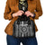 Grunge American Flag Darts Shoulder Handbag with Dartboard Target and Black White Stars - Wonder Print Shop