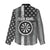 Grunge American Flag Darts Women Casual Shirt with Dartboard Target and Black White Stars - Wonder Print Shop
