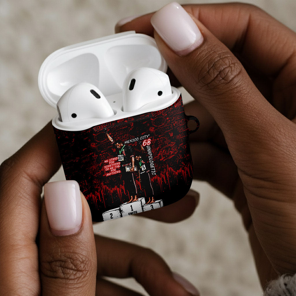 Mexico City 1968 Black Power Salute AirPods Case Unapologetic Civil Rights History Urban Graffiti Art