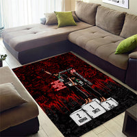 Mexico City 1968 Black Power Salute Area Rug Unapologetic Civil Rights History Urban Graffiti Art