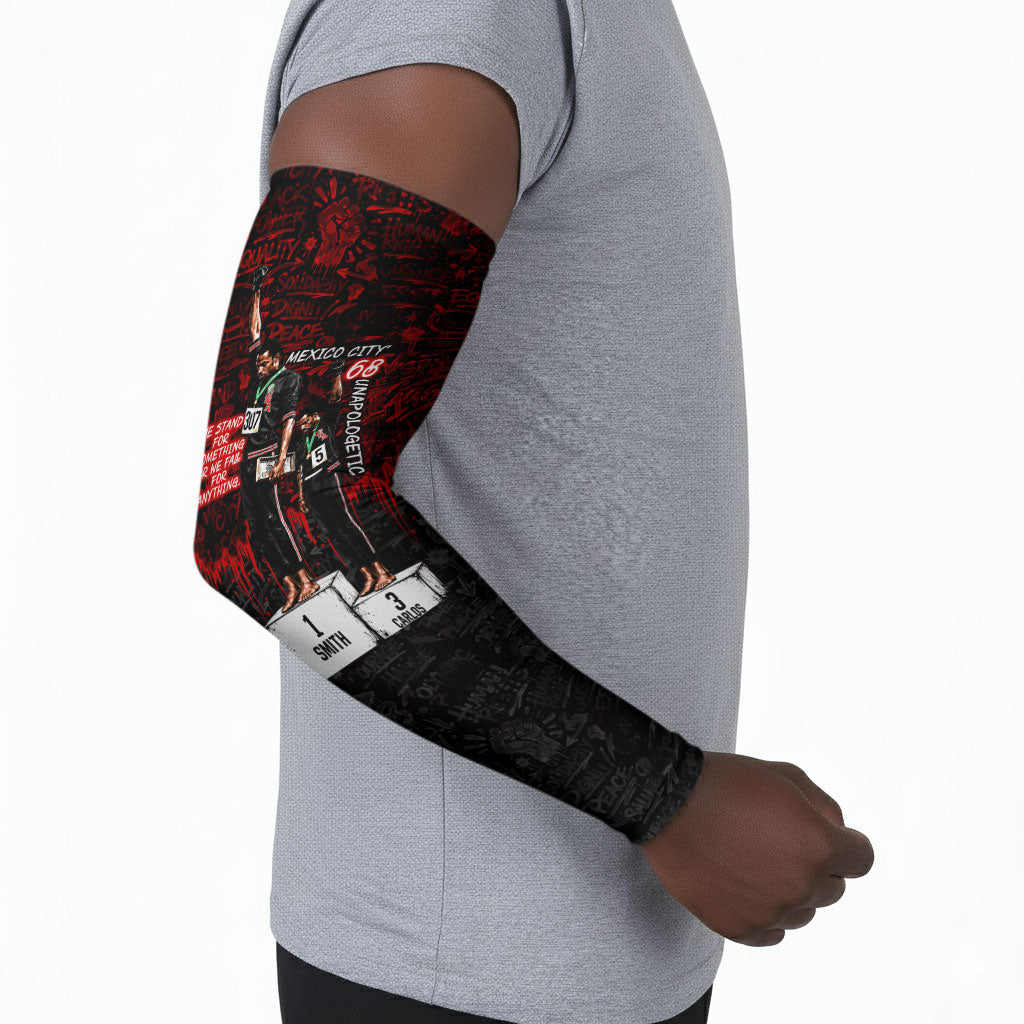 Mexico City 1968 Black Power Salute Arm Sleeves Unapologetic Civil Rights History Urban Graffiti Art