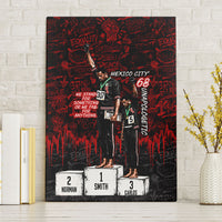 Mexico City 1968 Black Power Salute Canvas Wall Art Unapologetic Civil Rights History Urban Graffiti Art