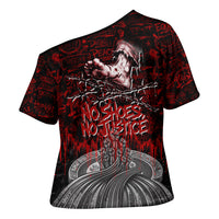 Mexico City 1968 Black Power Salute Cross Shoulder Shirt Unapologetic Civil Rights History Urban Graffiti Art