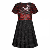 Mexico City 1968 Black Power Salute Kid Short Sleeve Dress Unapologetic Civil Rights History Urban Graffiti Art