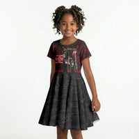 Mexico City 1968 Black Power Salute Kid Short Sleeve Dress Unapologetic Civil Rights History Urban Graffiti Art